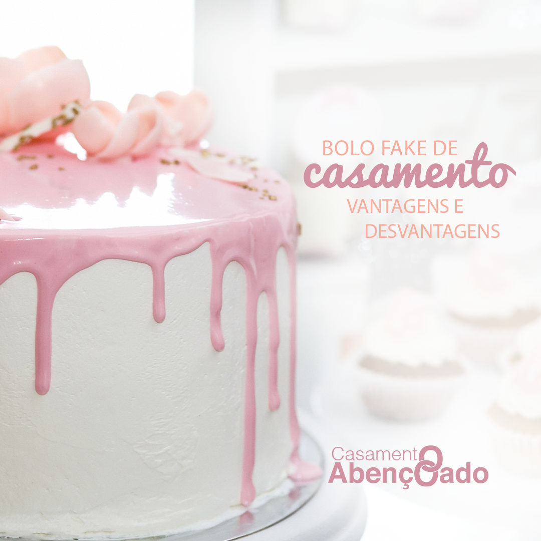 Bolo fake de casamento